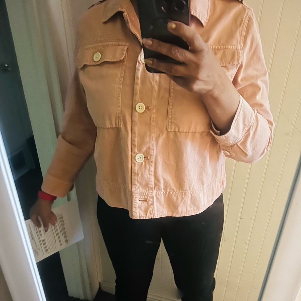 J Crew petite large smock jacket - Picture 5 of 6